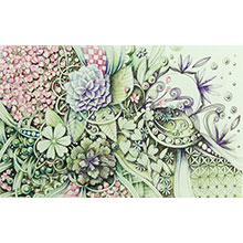Colored pencil illustrations by ©/CAM, danish designer Camilla Laub http://camcreative.dk