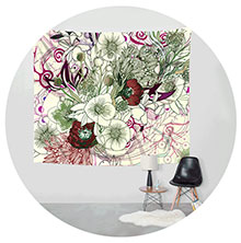 Walltapestries by ©/CAM, danish designer Camilla Laub http://camcreative.dk